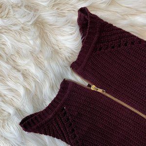 Back Zipper Sweater